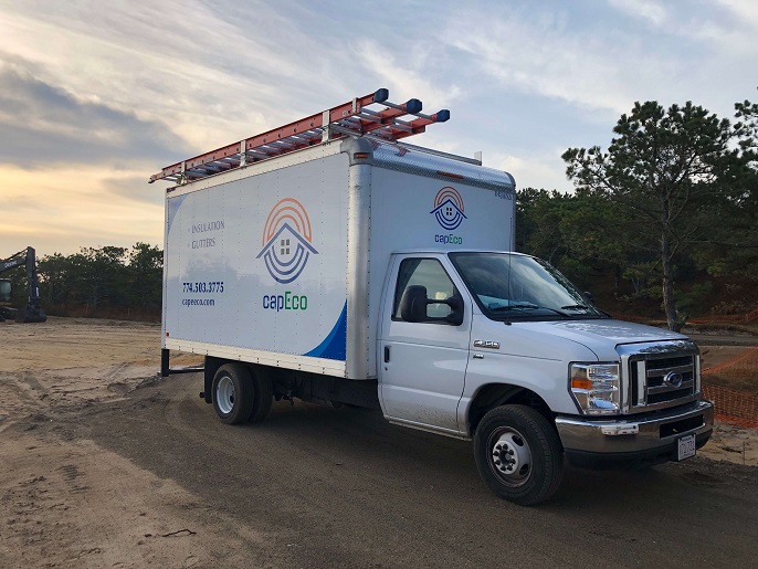 Branded company truck