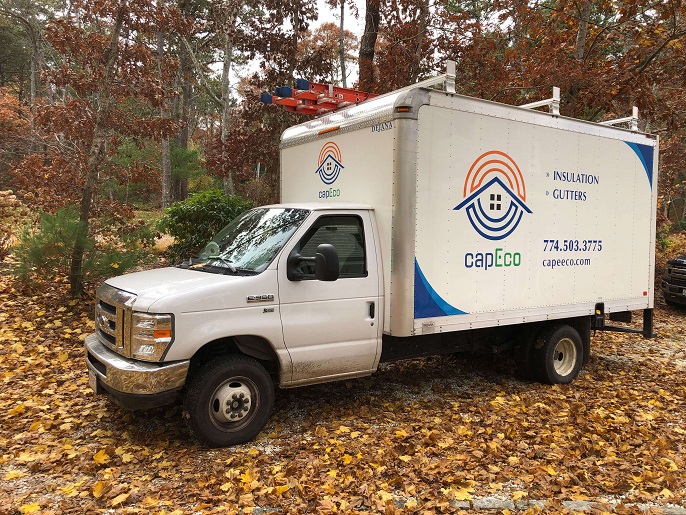 Branded company truck