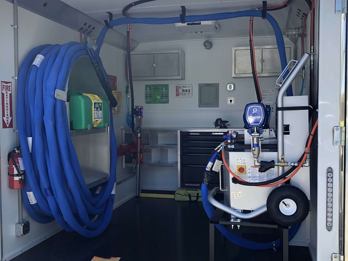 Branded company truck equipment