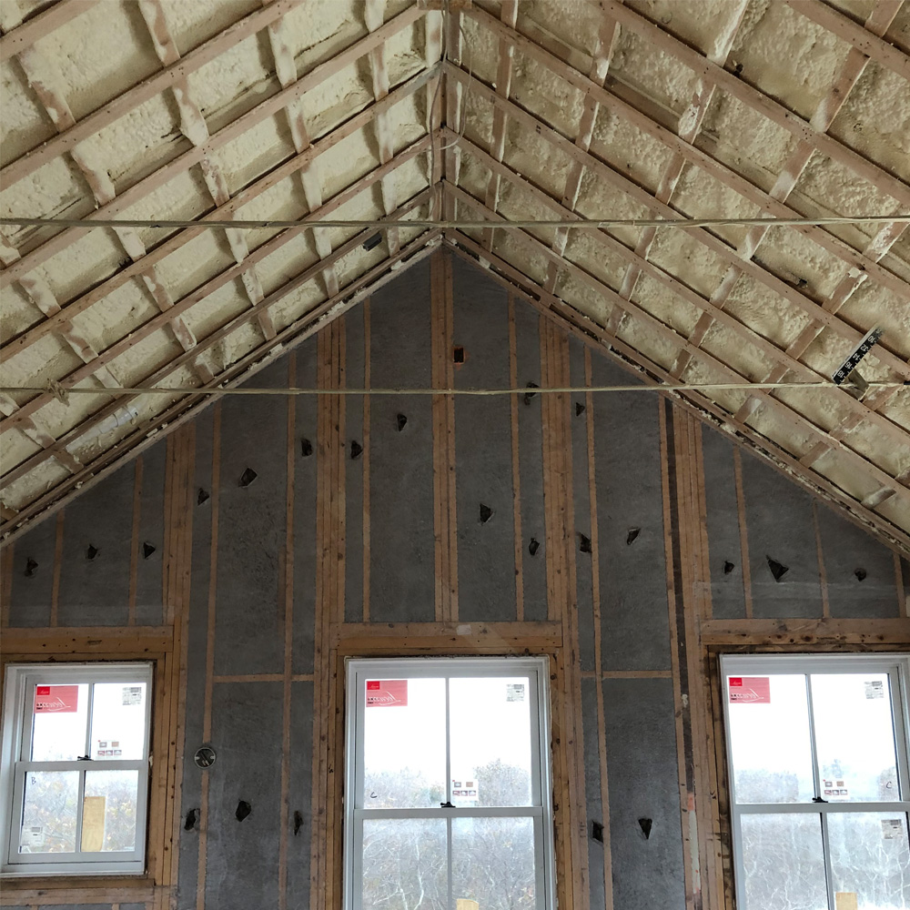 Blown-in insulation image