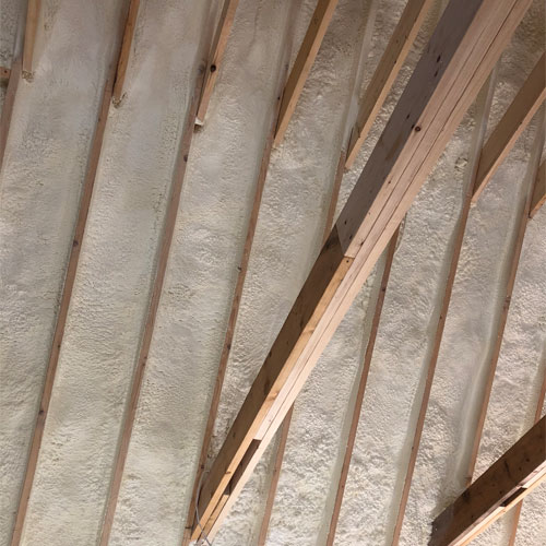 Spray foam insulation image