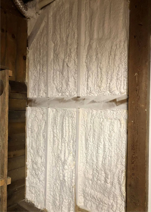 Spray foam insulation image
