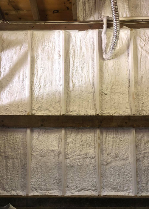 Spray foam insulation image